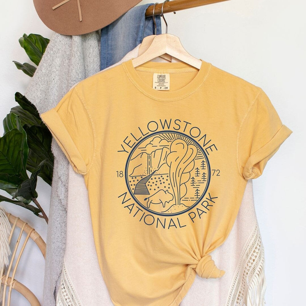 Yellowstone National Park Garment Dyed Tee