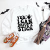 Yes I Can Drive A Stick Graphic Sweatshirt