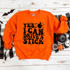 Yes I Can Drive A Stick Graphic Sweatshirt