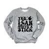 Yes I Can Drive A Stick Graphic Sweatshirt