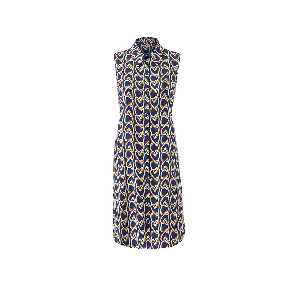 cabi Heart Chain Print Amour Dress