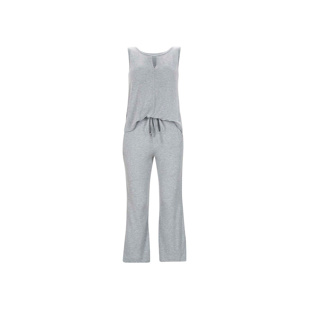 cabi Heather Gray Summer Jumpsuit