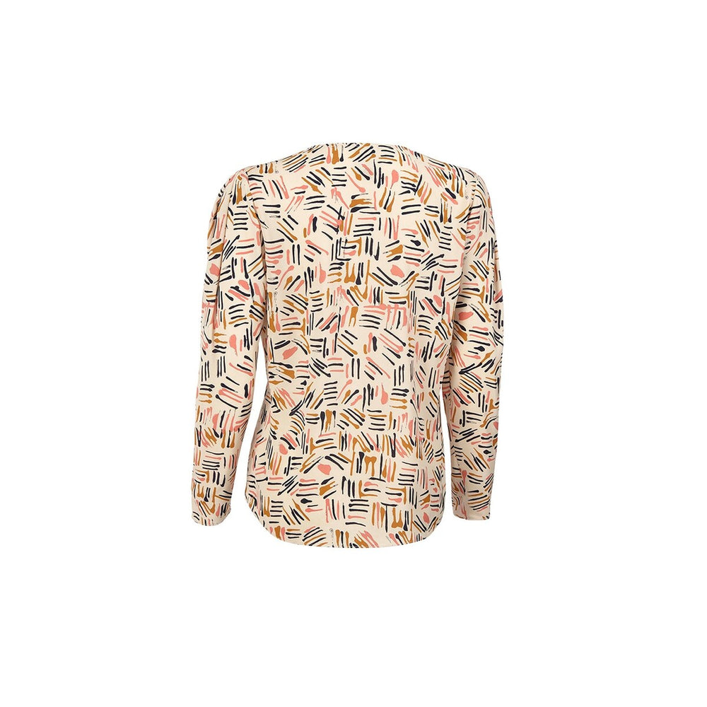 cabi Line Art Print Marni Blouse