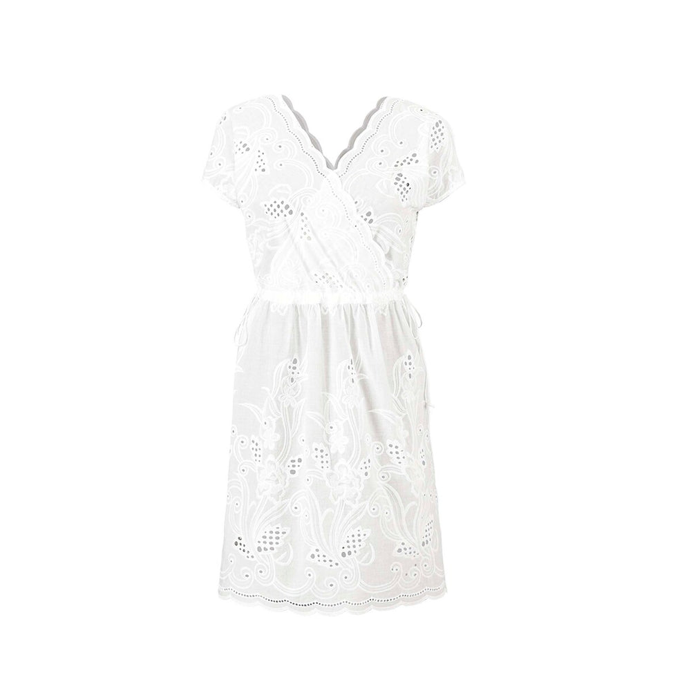 cabi White Eyelet Cover-Up Dress