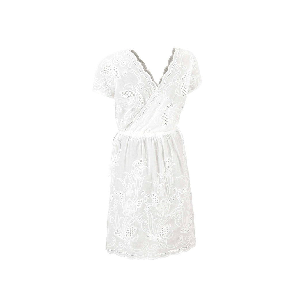 cabi White Eyelet Cover-Up Dress