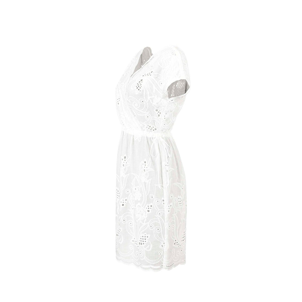 cabi White Eyelet Cover-Up Dress